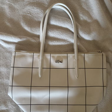 Sac cabas Lacoste blanc original
