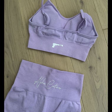Ensemble de sport Taille S, violet alpha çoutures
