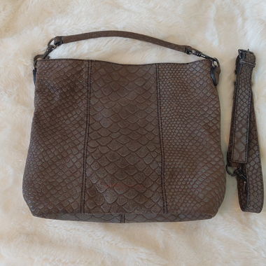 LIEBESKIND Mischa Spada - graue Leder-Hobobag