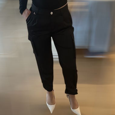 Pantaloni cargo neri