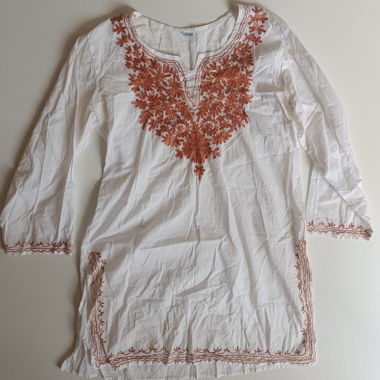White Embroidered Dress