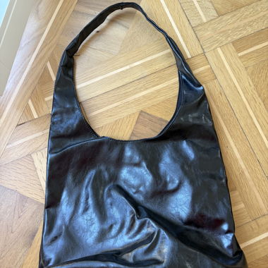Faux leather handbag