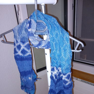Blue scarf