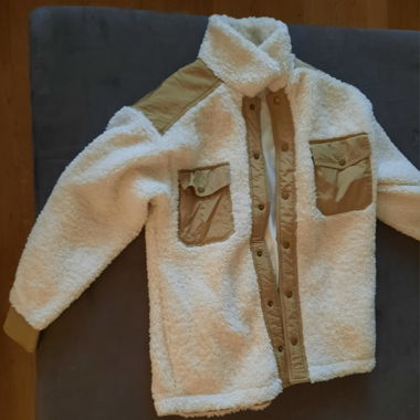 Teddyjacke beige