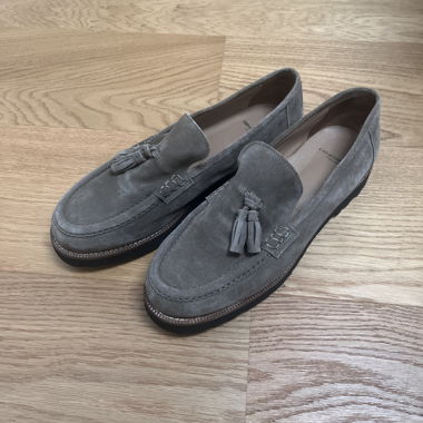 Loafers . camoscio . taglia 39 . Cenedella . Vibram