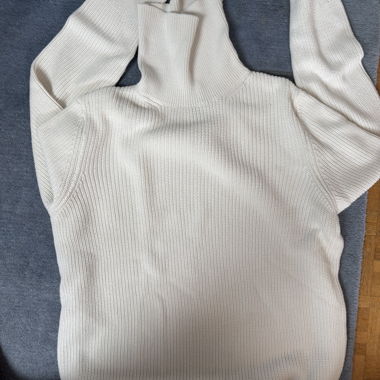 Maglione in maglia bianco