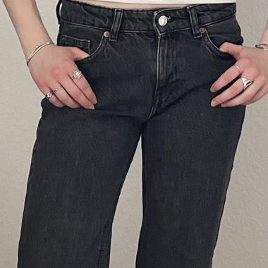 Jeans neri H&M a taglio dritto