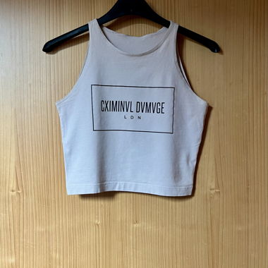 Cute cotton crop top (cream)