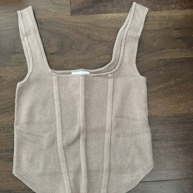 Crop-Top brun élégant