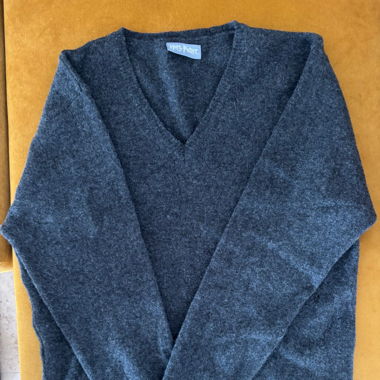 Gray sweater, lambswool, size L