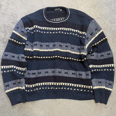 Striped vintage grandpa sweater