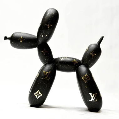 Sculpture chien ballon LV