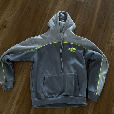 Sweat à capuche gris