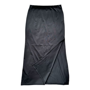 Black long slit skirt