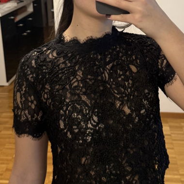 Haut Zara dentelle transparent, taille S