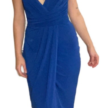 Lungo vestito da sera blu