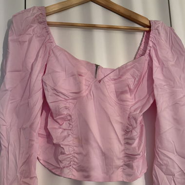 Pink long-sleeve top