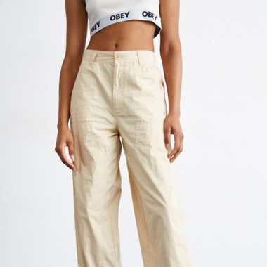 Obey Dalla Pigment Dyed Pants - Silver Grey