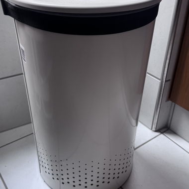 Brabantia Laundry Bin with White Plastic Lid, 35 L