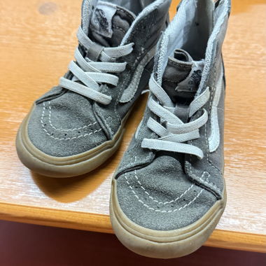 Graue Kinder-Sneakers Vans