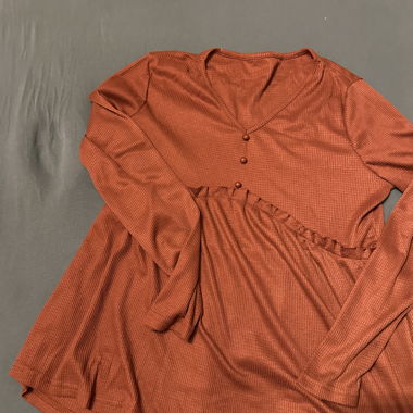 Orange Umstandsbluse Grösse L