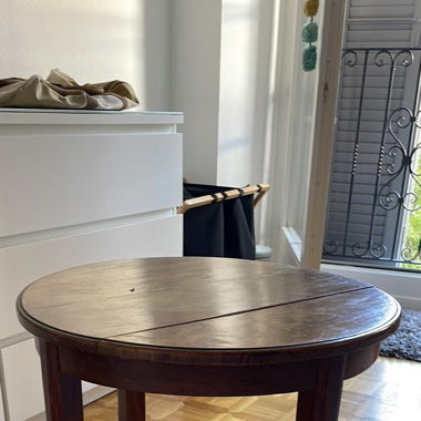 Stylish Round Wooden Table