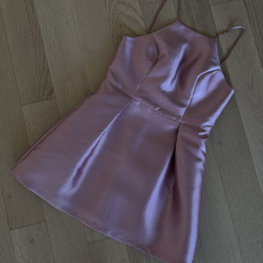 Chi Chi London Pink Satin Dress