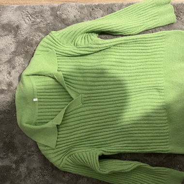 Pull vert en maille