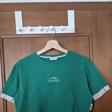 Grünes Edelvetika Crop T-Shirt