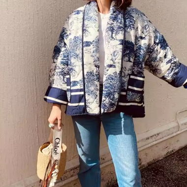 Retro print Jacket 