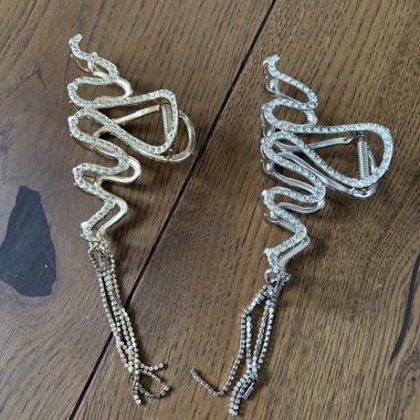 Barrettes à cheveux avec strass