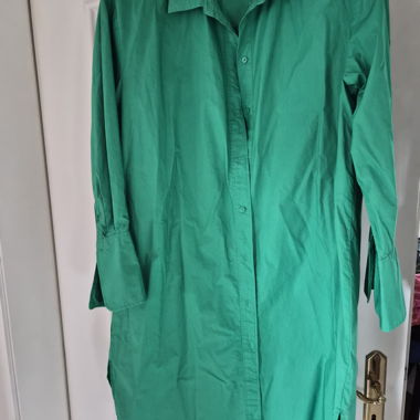 Green Long-Sleeve Shirt/Dress