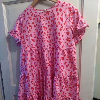 Petite robe léopard rose