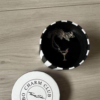Thomas Sabo Kette mit Cocktail Anhänger Silber