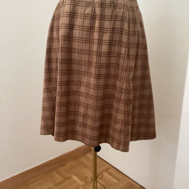 Jupe à carreaux en daim Ralph Lauren