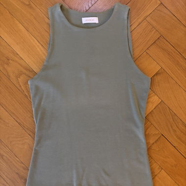 Kookai khaki sleeveless top