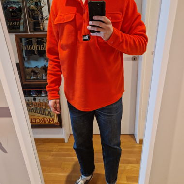 Patta Fleece Overshirt orange