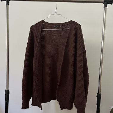 Maglione in maglia marrone SHEIN