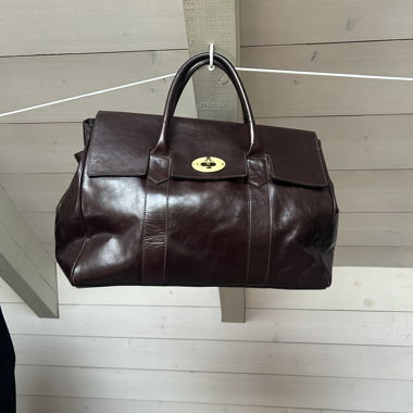Dark Brown Leather Handbag