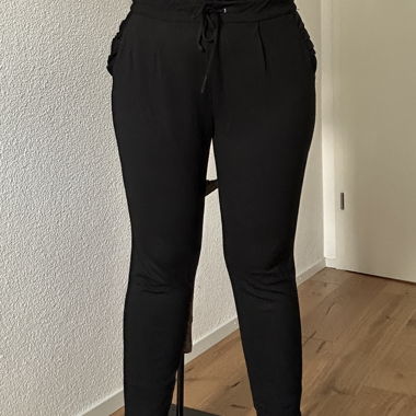 Black Paperbag Trousers