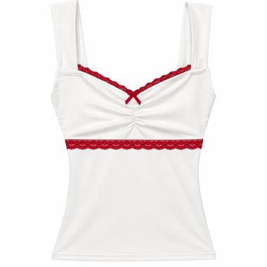 Top di pizzo bianco