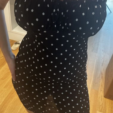 Kleid schwarz mit punkte 