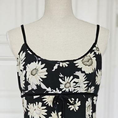 Vintage 90s Trägerkleid Blumen