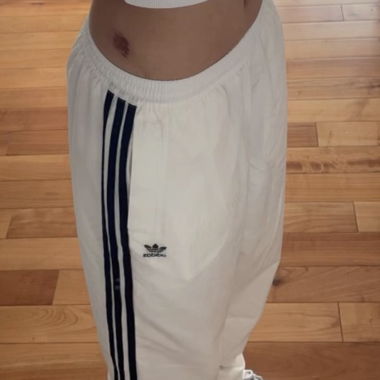 Pantalon de survêtement Adidas Blanc