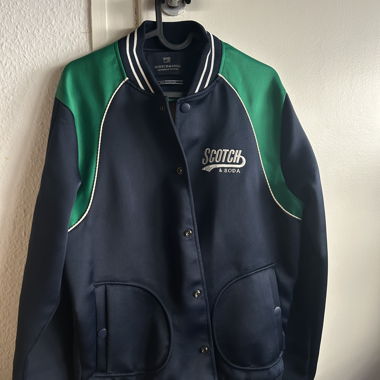 Blouson varsity Scotch & Soda bleu vert S