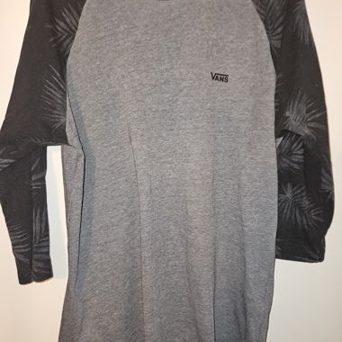 Vans 3/4-Sleeve Shirt Grey/Black - Size M