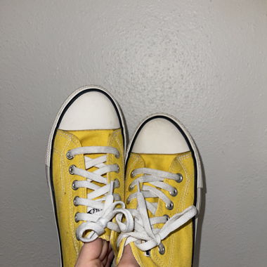 Gelbe Converse All Star, Grösse 39