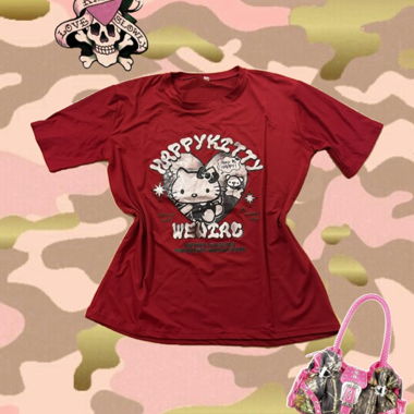 Rotes Hello-Kitty T-Shirt