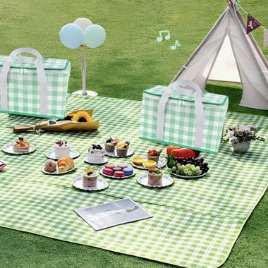 XL Isolierte Picknickdecke und Kühltasche NEU
