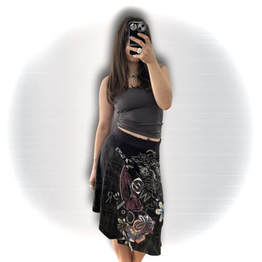Jupe noire fluide desigual 